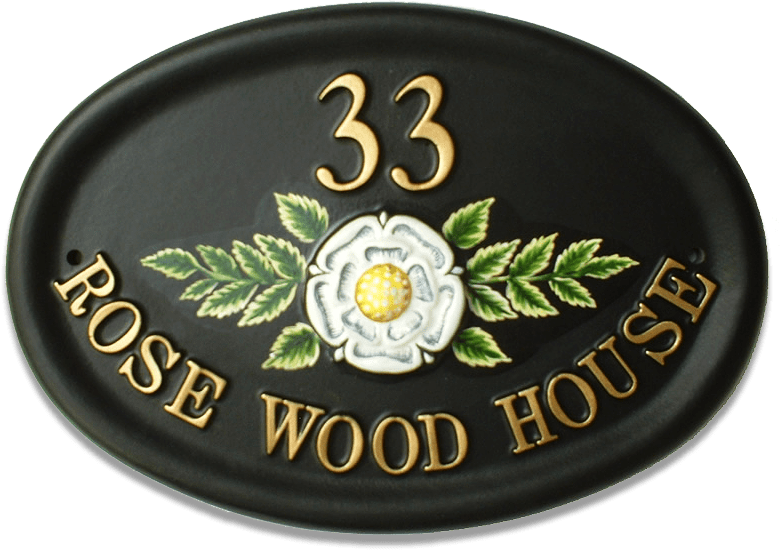 Yorkshire Rose house sign