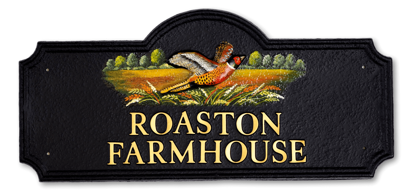 Pheasant house sign