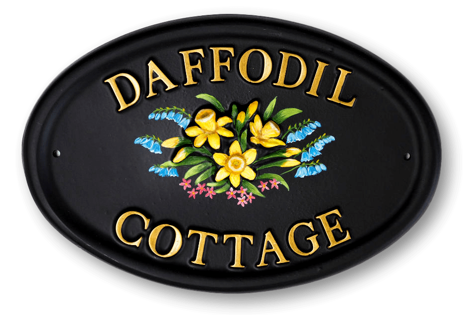 Daffodils house sign