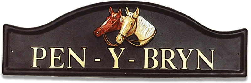 Horses Heads house sign
