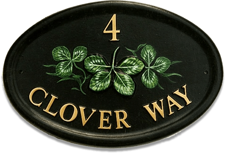 Clover house sign