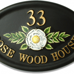 Yorkshire Rose house sign