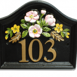 Flower Arrangement house sign