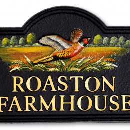 Pheasant house sign