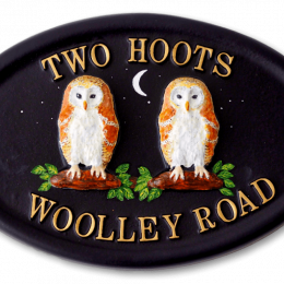 Owls Barn house sign