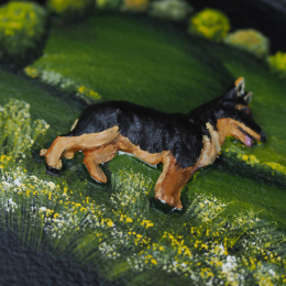 German Shepherd Full Close Up house sign