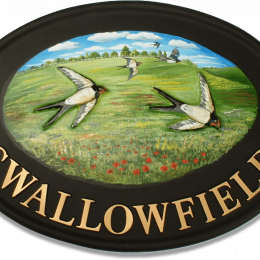 Swallows house sign