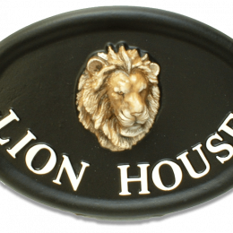 Lion Head house sign