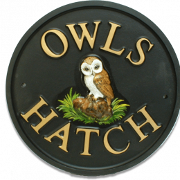 Owl house sign