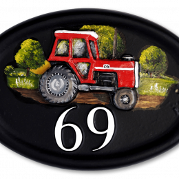 Tractor house sign