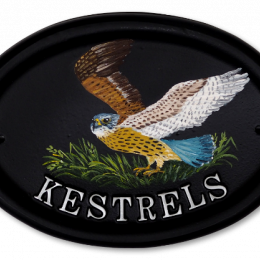 Kestrel Flat Painted house sign
