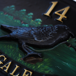 Raven Close house sign