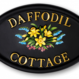 Daffodils house sign