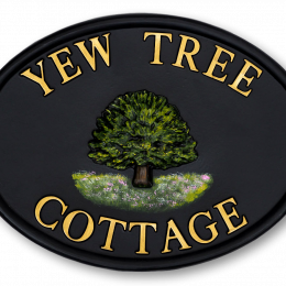 Yew house sign