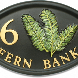 Ferns Split house sign