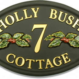 Holly Split house sign