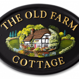 Cottage house sign