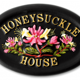 Honeysuckle house sign