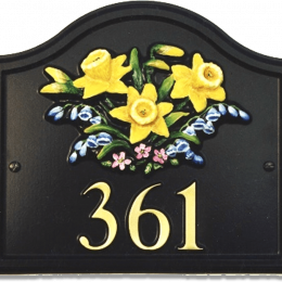 Spring Flowers house sign