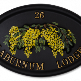 Laburnum house sign