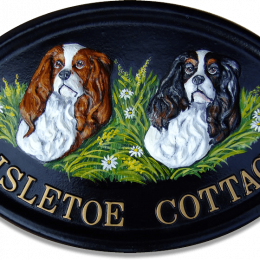 Cavalier King Charles Cavalier house sign