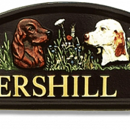 Irish Setter Heads house sign