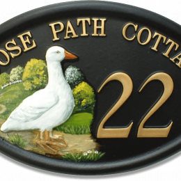 Goose house sign
