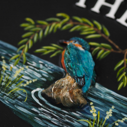 Kingfisher Close Up house sign