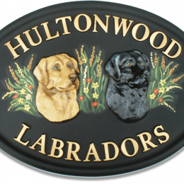 Labrador Heads house sign