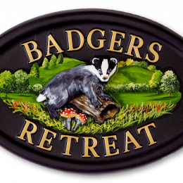 Badger house sign