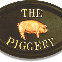 Pig Small house sign