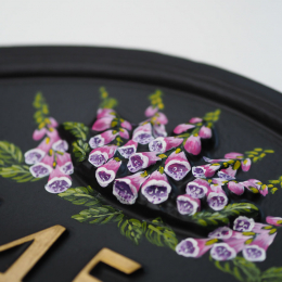 Foxgloves Close Up house sign