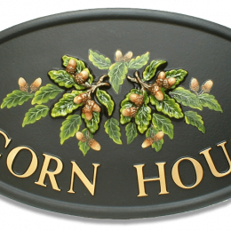 Acorns & Exts house sign