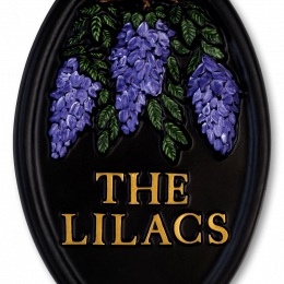 Lilac Portrait house sign