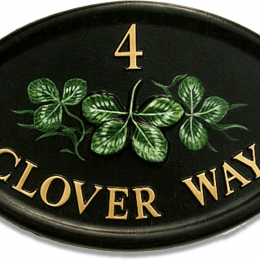 Clover house sign