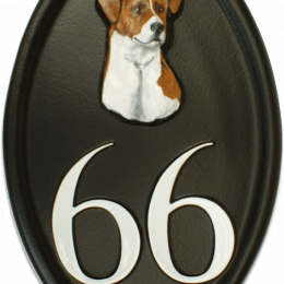 Jack Russel Head house sign