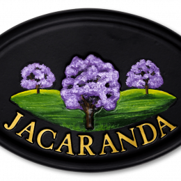 Jacaranda house sign