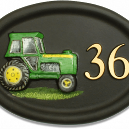 Tractor house sign