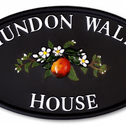 Apple And Blossom house sign