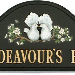 Doves house sign