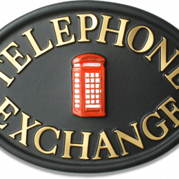 Telephone Box house sign