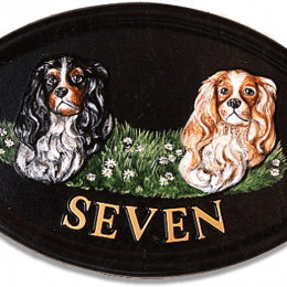 Cavalier King Charles Cavaliers house sign