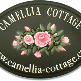 Camellia house sign