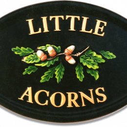 Acorns house sign