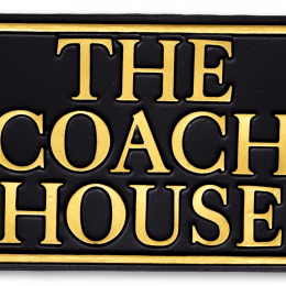 Rectangle Scalloped Corners house sign