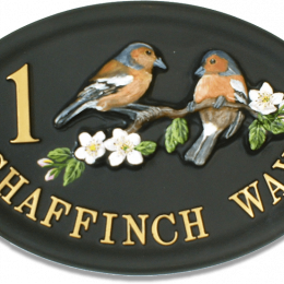 Chaffinch Split Layout house sign