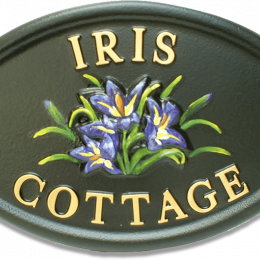 Iris house sign