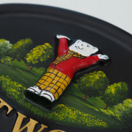 Rupert Bear Close Up house sign