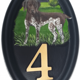 German Pointer house sign