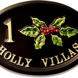 Holly Split house sign